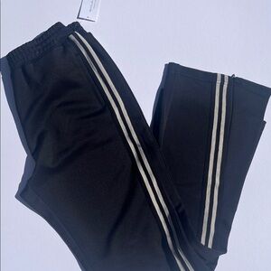 NWT! New Spiritual Gangster Embry Track Pants Sz S Flare Wide Leg Pockets Black